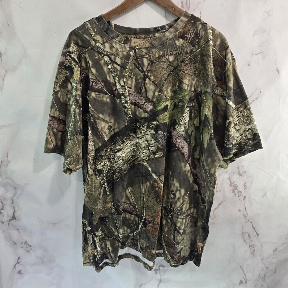Game Winner T Shirt Mens XL Camo Break Up Country Woodland Short Sleeve Cotton
